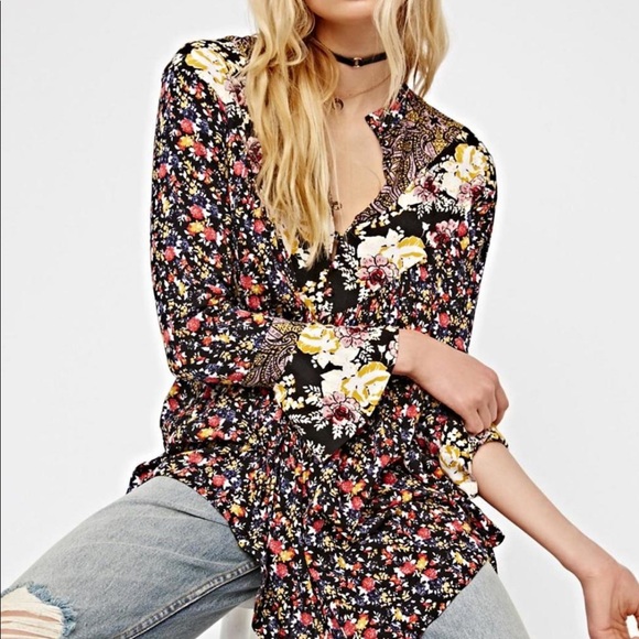 Free people floral tunic NWT - Picture 1 of 8